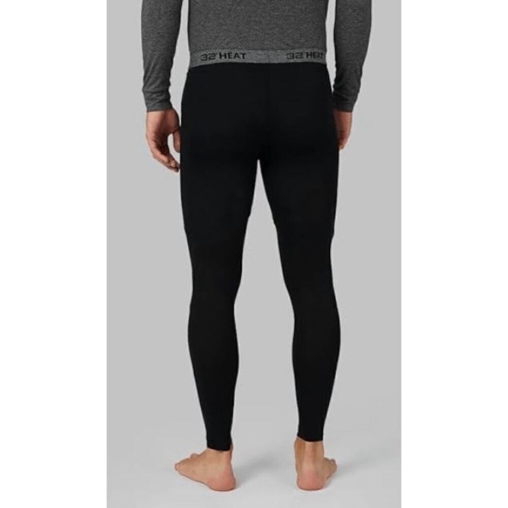 Mens Black Thermal Base Layer Leggings Heat Plus XXL New In Packaging 32 Degrees